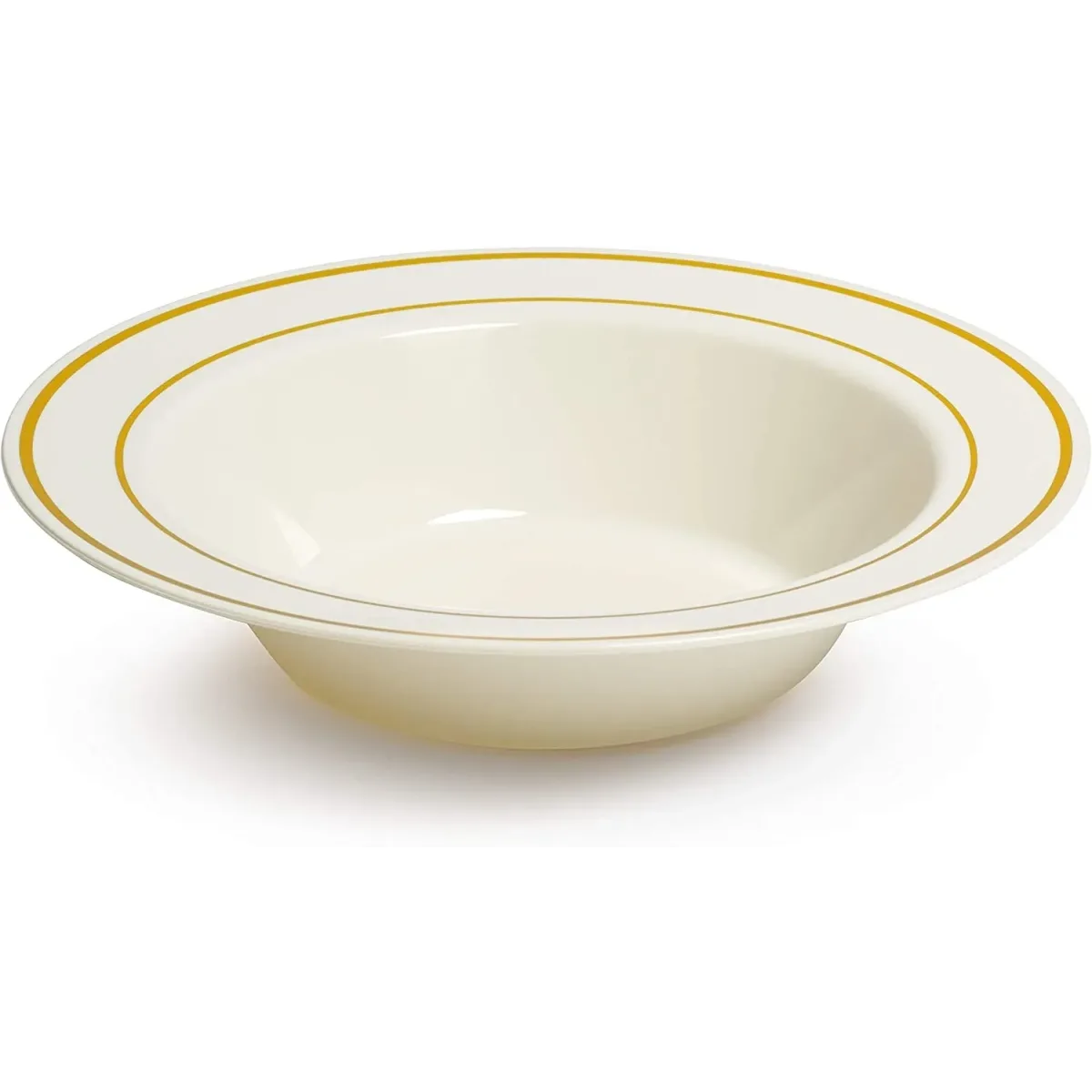 White Plastic Bowls, 12 oz. (50 Ct, Hard Plastic) (Purchase) 2