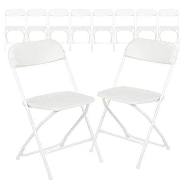 White Metal Folding Chair (Rental)