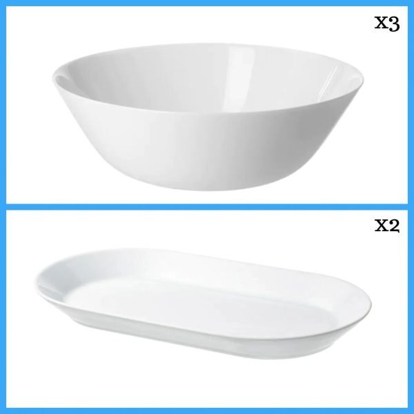 Serving Bowls & Trays (New & Toivelled) (Purchase)